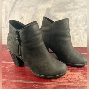 Timberland Tillston Lug Sole Ankle Boot Black Nutbuck Size 8